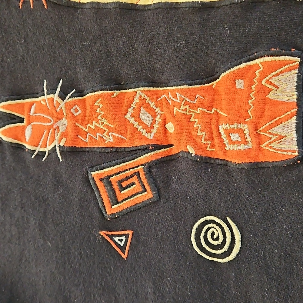 Vintage Onque Petite Cat Applique Top Size S Petite - Picture 6 of 10